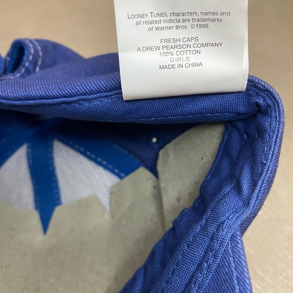 Vintage 1998 Looney Tunes 3-6X Girls Kickin’it Tweety Blue Hat - Picture 10 of 17